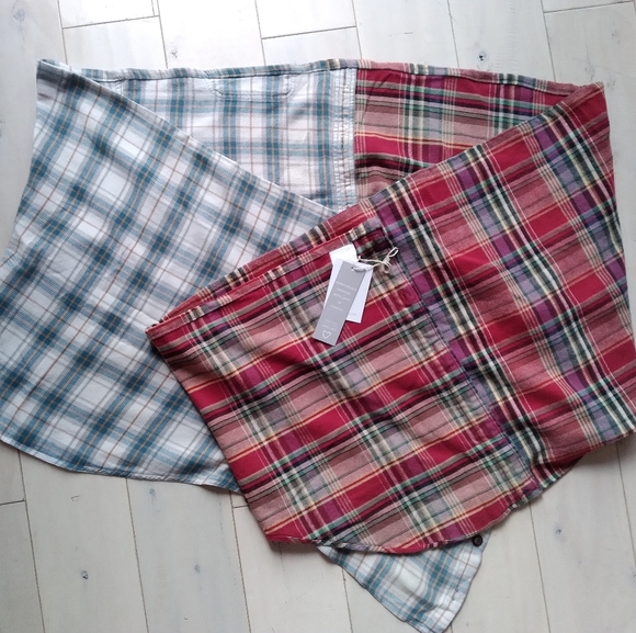 Preloved Ashley Scarf - Teal, Tan, Purple, Maroon - Picture 5 of 10